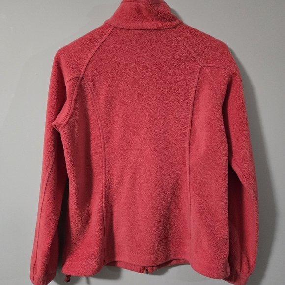 Columbia Pink Fleece Womens Medium Zip Up Sweater - Picture 2 of 12